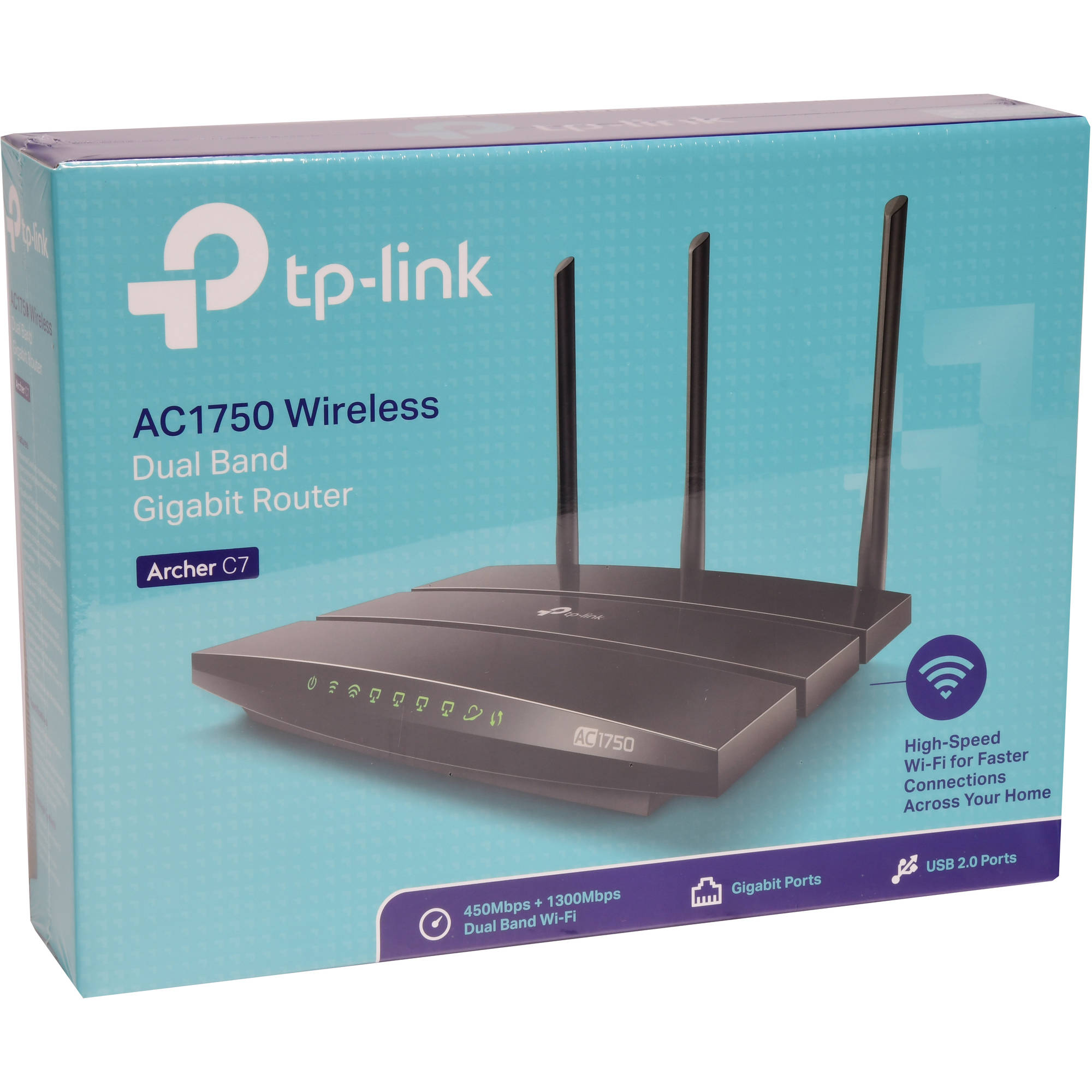 TP-LINK Archer C7 AC1750 Wireless Dual Band Gigabit Router - image 3 of 6