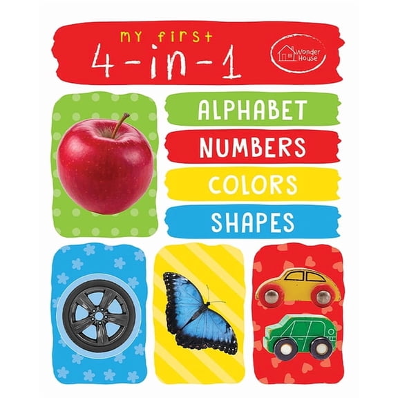 My First 4 in 1: Alphabet, Numbers, Colors, Shapes, (Board Book)