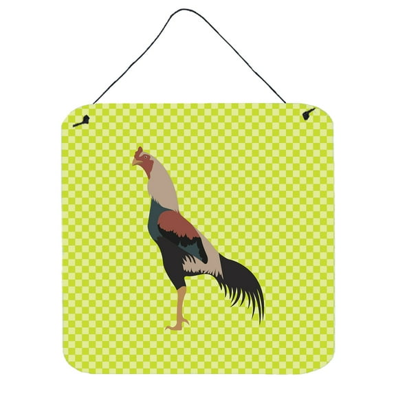 Carolines Treasures BB7664DS66 Kulang Chicken Green Wall or Door Hanging Prints, 6 x 6 in.
