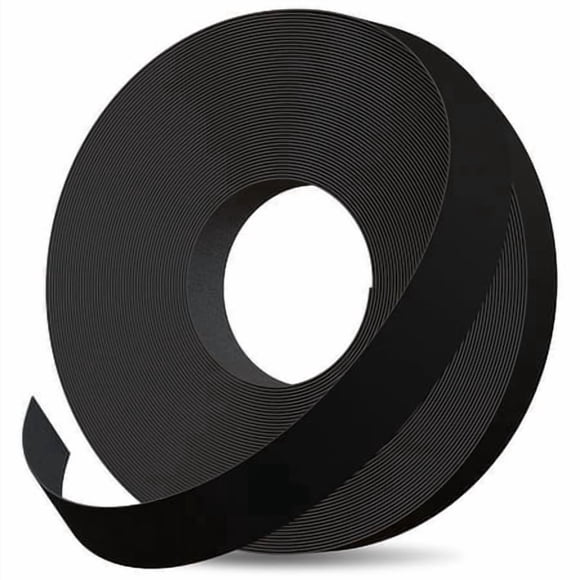 Edge Supply Black Melamine 1/2 Inch X 25 Ft Roll Of Black Edge Banding - Pre-Glued Flexible Edging - Easy Application Iron-On Edging For Cabinet Repairs Furniture Restoration