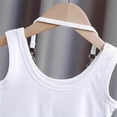 thumbnail image 3 of Eltusu Girls Tank Tops, Crewneck Fashion Summer Holiday Sleeveless Shirts White Size 10-12 T, 3 of 6