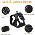 thumbnail image 2 of Suministros para mascotas, arnés de pecho, correa para gatos, correa para caminar para gatos antigolpes, arnés para gatos para perros pequeños, cinturón de cuero ajustable, collar reflectante para arnés de gato, chaleco transpirable, negro S oso de fresa Electrónica, 2 of 5