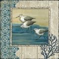 thumbnail image 2 of Brent, Paul 12x12 White Modern Wood Framed Museum Art Print Titled - Sandpiper Shore II, 2 of 4