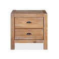 thumbnail image 2 of Grain Wood Furniture Montauk 2-Drawer Nightstand, Driftwood, 2 of 7