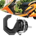 thumbnail image 4 of Universal Motorcycle Luggage Bag Modified Aluminum Alloy Hanger Hook Holder Black/Silver, 4 of 5