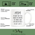 thumbnail image 3 of Mother's Day Funny Grandma Coffee Mug Christmas Gifts from Grandson Granddaughter, Dear Grandma, Thanks for Being... Love Your Favorite Cups 11 Oz, Birthday Present Idea for Grandmother, 3 of 5