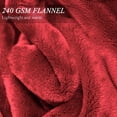 thumbnail image 3 of Home Red Flannel Fleece Throw Blanket Twin Size, Solid Ultra Soft Luxury Double Side Fuzzy & Plush Fall Blanket for Couch and Pet, Fluffy Cozy Throw Blanket -All Season Premium Bed Blanket-(60"x80"), 3 of 11