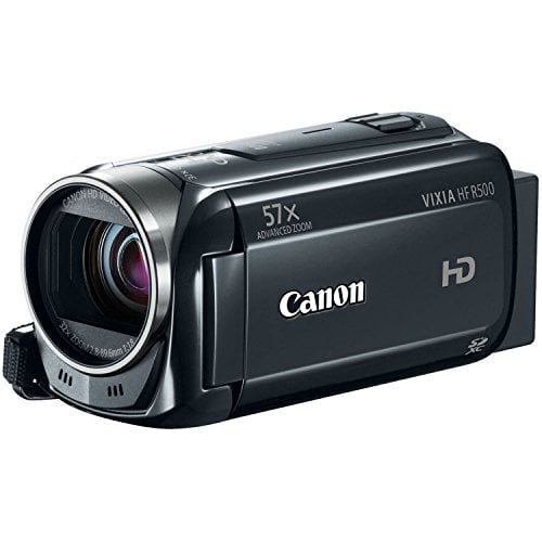 Restored Canon VIXIA HF R500 Full HD Camcorder 57x Zoom (Black)