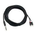 thumbnail image 2 of Câble 6,35 mm vers 2RCA Câble Audio 3,5 mm Adaptateur de Fil pour Connexion PC 5M, 2 of 8
