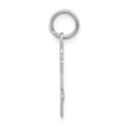 thumbnail image 2 of Auriga Fine Jewelry 14K White Gold Rose Charm for Women, 2 of 6