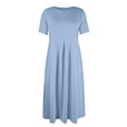 thumbnail image 5 of CIENVNSTG Maxi Dress for Women A-Line Classic Breathable New Dress Elegant Versatile Beach Dress, 5 of 6
