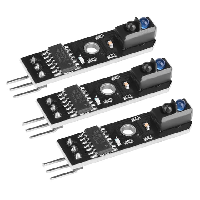 Infrared Tracking Module 3pcs Infrared Reflection Tracking Sensor Module 1 Channel Smart Car Black White Line Detection Industrial Electrical