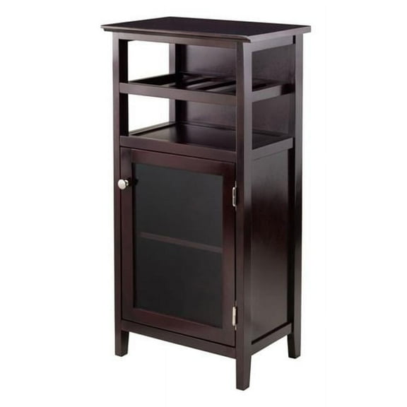 37.48 x 19.13 x 12.72 in. Alta Wine Cabinet, Espresso