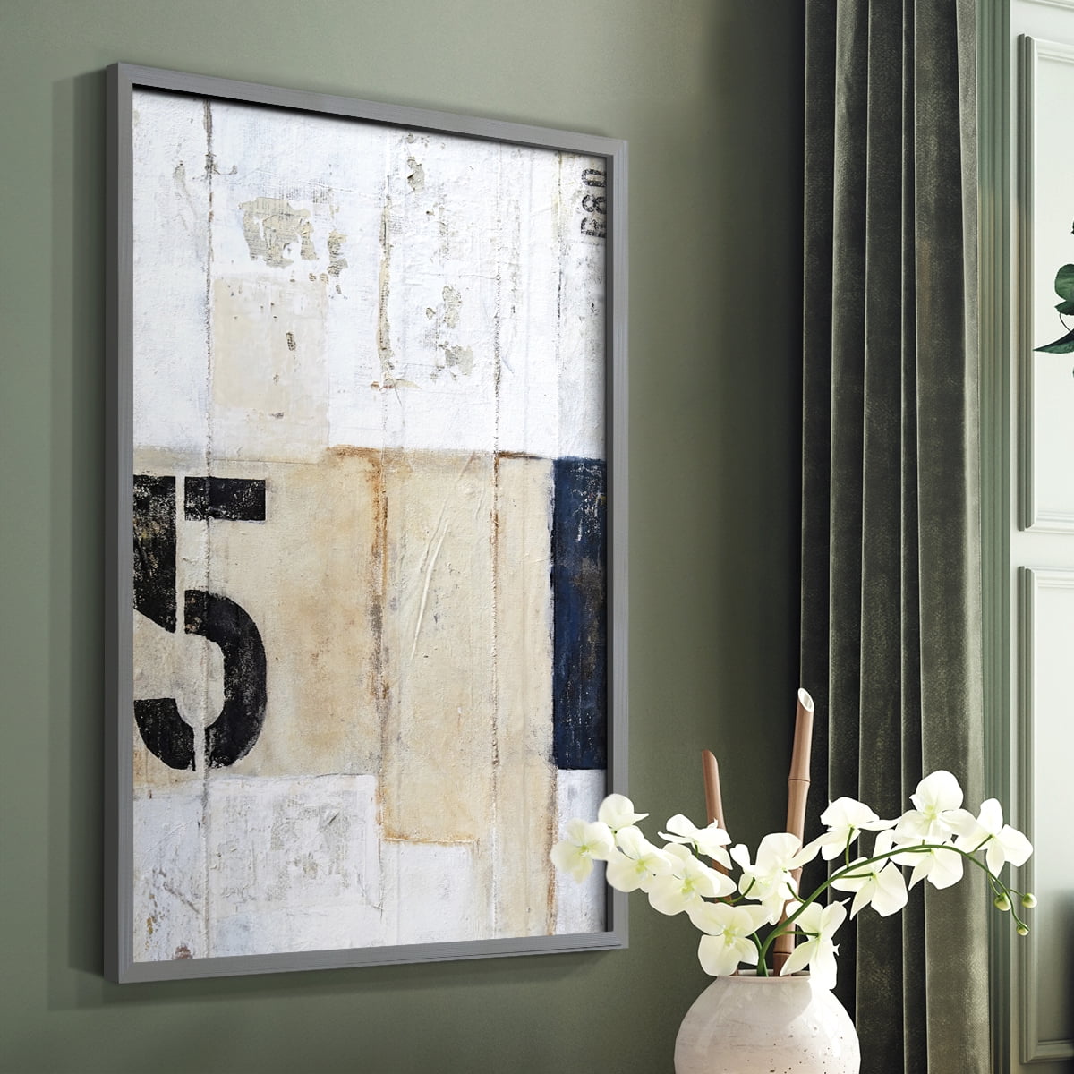5th Row in Paper Solid Wood 11 x 14 Framed Print