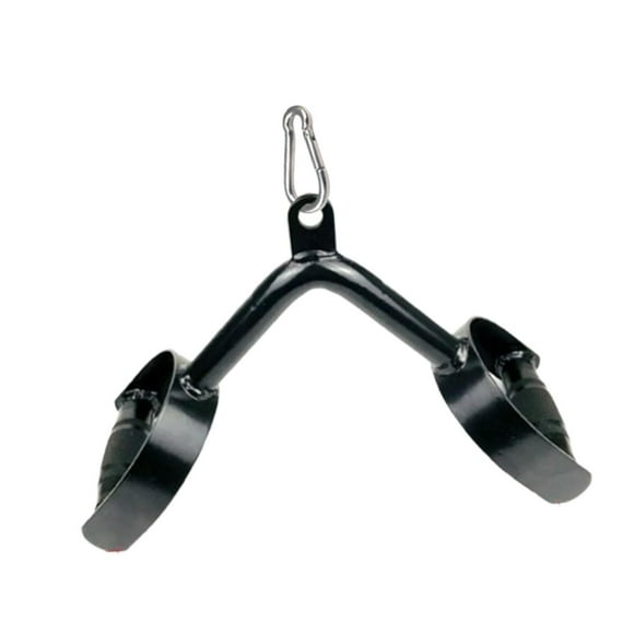 Ximing Tricep Press Down Bar Double D Handle V Bar Professional Cable Machine Attachment Steel LAT Pulldown Bar for Fitness Home Gym