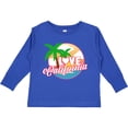 thumbnail image 3 of Inktastic I Love California with Ocean and Palm Trees Boys or Girls Long Sleeve Toddler T-Shirt, 3 of 5