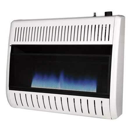 30000 Natural - Remington 30000 BTU Natural Gas Blue Flame Vent Free Thermostat Wall Heater