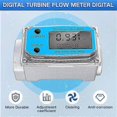 thumbnail image 2 of Turbine LCD Screen Digital Flow Rate Gauge for Monitoring Fluid Dynamics, 2 of 5