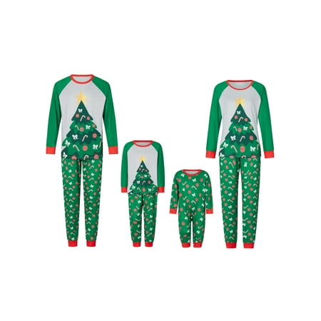 

Ma&Baby Christmas Family Pajamas Matching Sets Xmas Tree Clothes Soft Outfit Sleepwear