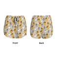 thumbnail image 5 of Lsque Music Dancing Cat Printed Women's Running Shorts with Liner Pockets,Elastic Quick Dry Workout Athletic Gym Yoga Shorts,Womens High Waist Shorts-X-Large, 5 of 9