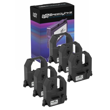 Speedy Compatible Printer Ribbon Cartridge Replacement for Amano CE-315151 (Black  6-Pack)