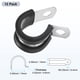 thumbnail image 3 of Uxcell 12 Paquete de Abrazaderas de Cable 14 mm 304 Acero Inoxidable Goma Forma R para Tubo, 3 of 7