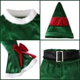 thumbnail image 3 of Ropa De Navidad Para Niños, Traje De Papá Noel De Navidad De Terciopelo Con Parte Inferior De Campana De Manga Larga, Conjunto De Trajes De 4 Uds Para Bebé De 2 A 5 Años, Regalo Yuarrent HA046754-08, 3 of 6