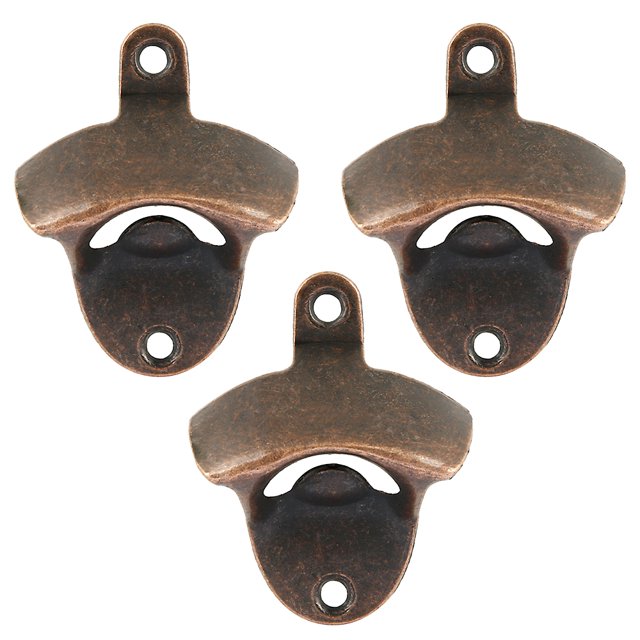 Muyoka Abrebotellas de cerveza Bebidas montadas en la pared Tapa de hierro Cocina Barra de herramientas de metal Óxido de vino Muyoka Hogar