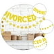 thumbnail image 2 of 2 unids divorciado AF divorciado party decorativo brillante banners fiesta de fiesta (dorado), 2 of 6