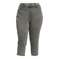 Terra & Sky Plus Size PullOn Capri Jeggings, 23” Inseam