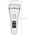 thumbnail image 2 of Afeitadora eléctrica para mujer, afeitadora de bikini, afeitadora eléctrica sin dolor, recargable en seco y húmedo para mujeres, afeitadora con pantalla LED para piernas, axilas (blanco), 2 of 5