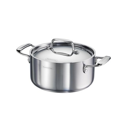 Tramontina Utsava Tri-Ply Clad 3.25 Qt Covered Casserole with Ceramic Interior – Induction-Ready