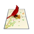 thumbnail image 3 of Cardinal Pop Up Card, 3D Card, Birthday Card, Animal Card, Bird Card, 3 of 4