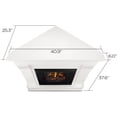 thumbnail image 4 of Real Flame Canada Château Foyer Électrique d'Angle en Bois Massif, Blanc, 4 of 15