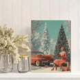 thumbnail image 2 of Retro Christmas Scene Canvas Print, Wall Art for Living Room, Bedroom, Kitchen, Dining Room, Office, Den, Foyer, Hallway, 2 of 8