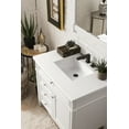 thumbnail image 4 of James Martin Vanities 650-V36-3Wz Brittany 36" Single Basin Poplar Wood Vanity Set - White, 4 of 7