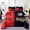 Red, variant on Luxury King Queen Comforter Set, Reversible Bedding, Soft Microfiber, All-Season Comfort, Includes 2 Pillow Shams, King/Queen Size