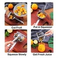 thumbnail image 4 of Billuyoard Exprimidor Manual de frutas, exprimidor de prensa, Extractor de aleación de aluminio, trituradora de limón, dispositivo para apretar Cocina y Comedor, 4 of 6