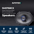 thumbnail image 2 of Autotek 4 Pack Street Machine 250W 5"x7" & 6"x8" 2 Way Car Audio Coaxial Speaker, 2 of 9