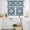 Blue, variant on Blue Boho Kitchen Curtains Sets for Windows 36 Inch Length, Farmhouse Bohemian Medallion Oriental Flower Rod Pocket Window Treatments Tier Curtains and Valances Set for Bedroom/Bathroom