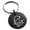 Black, variant on Stainless Steel Letter G Initial Floral Monogram Engraved Small Medallion Circle Charm Keychain Keyring