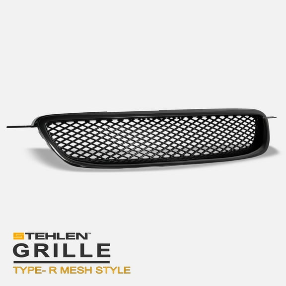 Stehlen 642167819813 T-R Mesh Front Hood Bumper Grille - Black For 2003-2004 Toyota Corolla