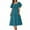 Sky Blue, variant on Oplxuo Off-Shoulder Dresses for Women Summer Puff Sleeve Empire Waist Casual Ruffle A-Line Flowy Midi Dress