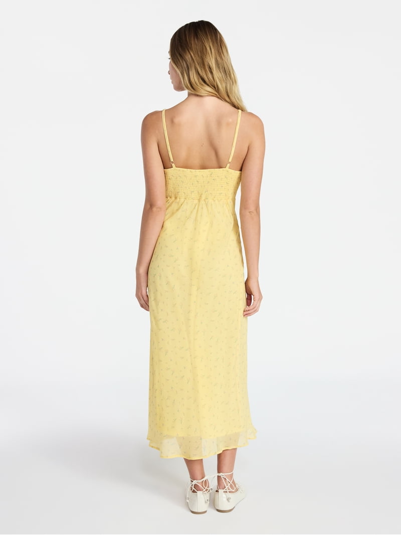 NO DRESS ノードレス スリーブ&キャミソール 0728 No Boundaries Sleeveless Ruffle Midi Dress, Women's XXS-XXL