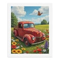 thumbnail image 5 of Paint by Numbers Kit for Adults, Vintage Red Truck Meadow Blooms Paint by Numbers, Easy Paint by Numbers Kit for Adults Beginner, DIY Adult Paint by Number Kits on Canvas, 12x16in Home Decor, 5 of 7