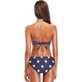 thumbnail image 5 of Dreamtimes Blue White Star Swimsuits Padded Bikini Sets Sexy Swimwear for Women, X-Large, 5 of 7