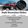 thumbnail image 4 of YISITIAN Bling Gear Shift Box Frame Cover Trim Sticker, Wrangler Gear Shift Box Cover Trim Sticker Compatible with Wrangler 2012-2018, Bling Car Interior Accessories for Women Men CJ919-12409, 4 of 7