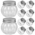 thumbnail image 1 of 10 botellas de plástico transparente con forma de calabaza, con tapa, de 150 ml. Envases para bebidas de Halloween, ideales para té con leche, zumos y batidos., 1 of 7