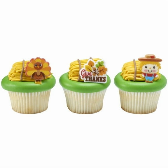 DecoPac Harvest Friends Cupcake Ring 144 count