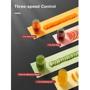 Juilist Juicer Machines, 3 Wide Mouth Juicer Extractor, 3-Speed Setting, 400W Easy to Clean, Red